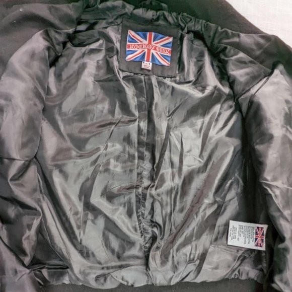 Miss London Woman's Jacket, Black, Juniors Size XL, Zip Up - Picture 4 of 8